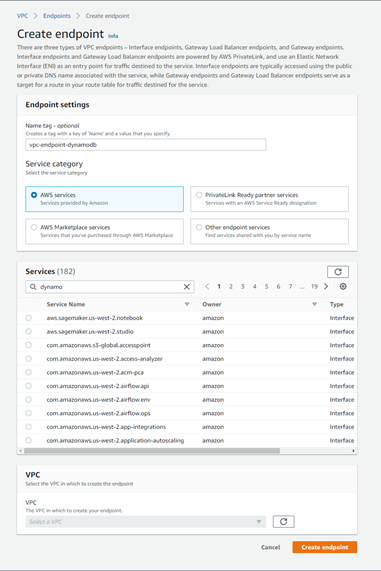 Endpoint VPC