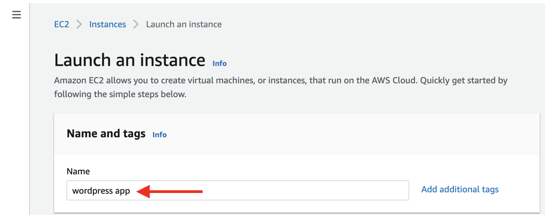 Choose the Amazon Linux 2 AMI (HVM) in the AMI selection view