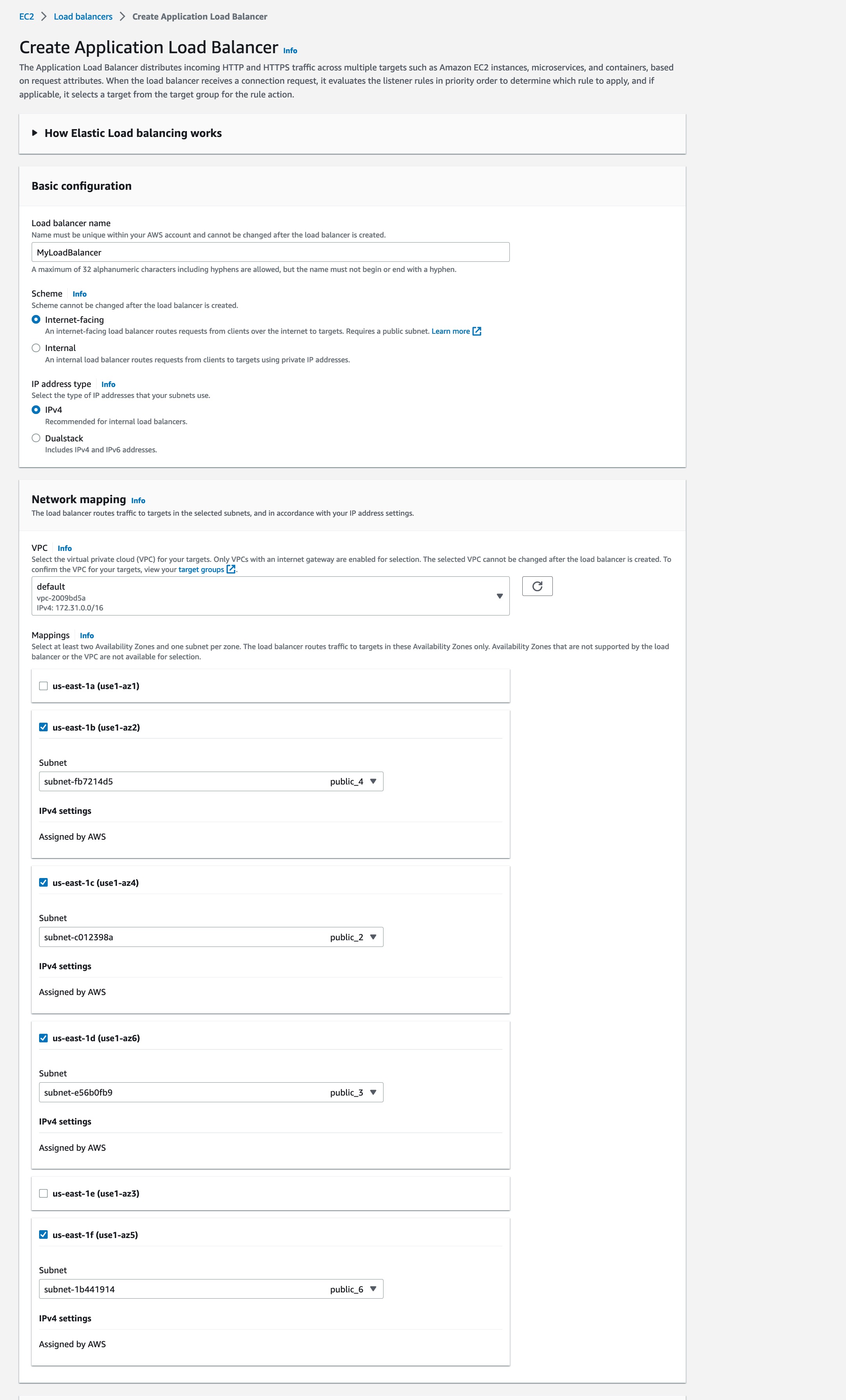 Configure Load Balancer