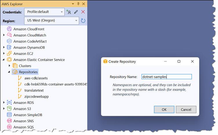 Kit di strumenti AWS per Visual Studio 