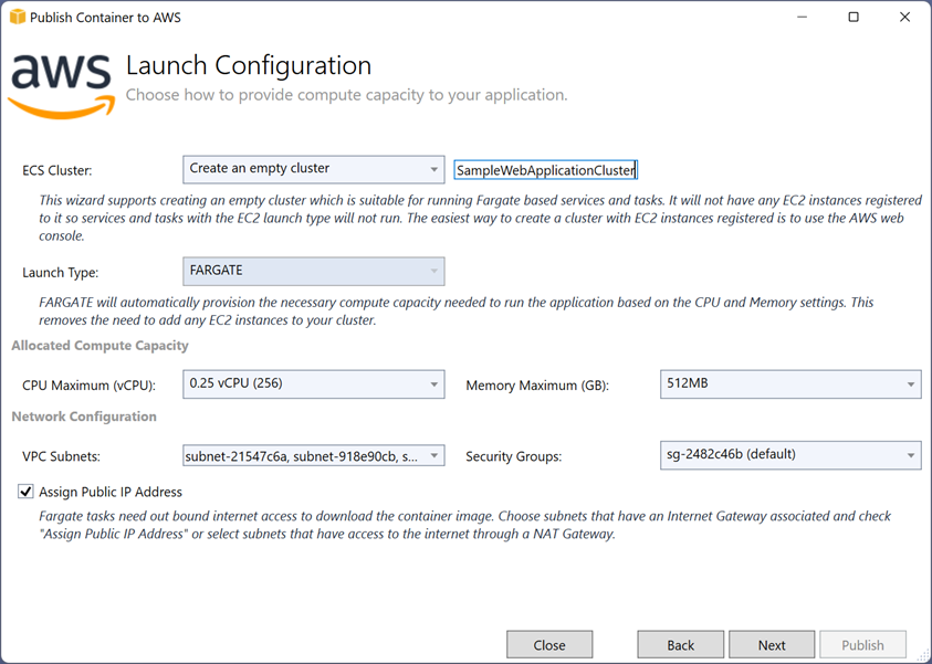 container vm