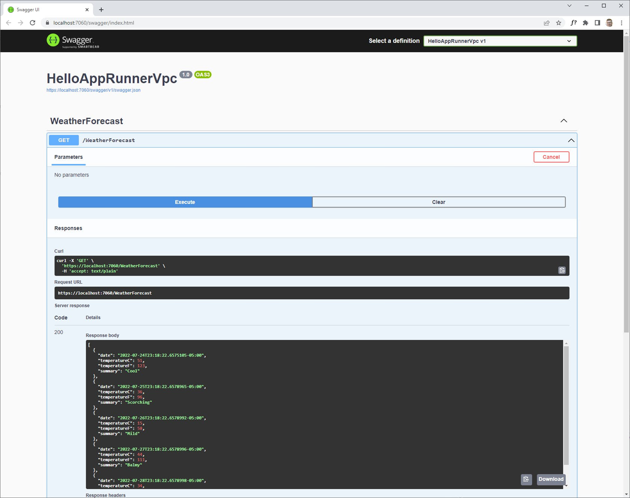 Crie um projeto .NET WebAPI