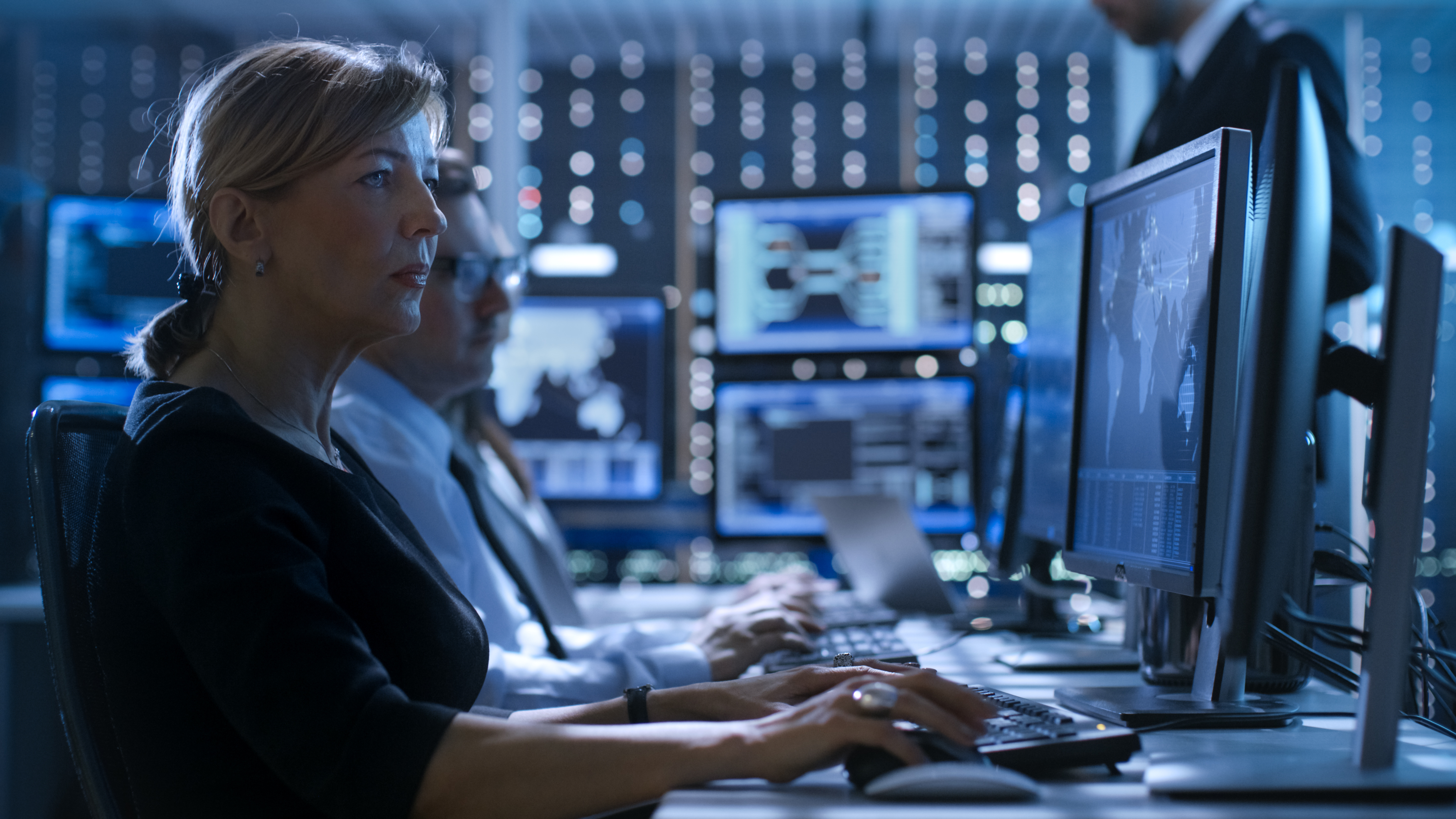 Photo: woman using a computer