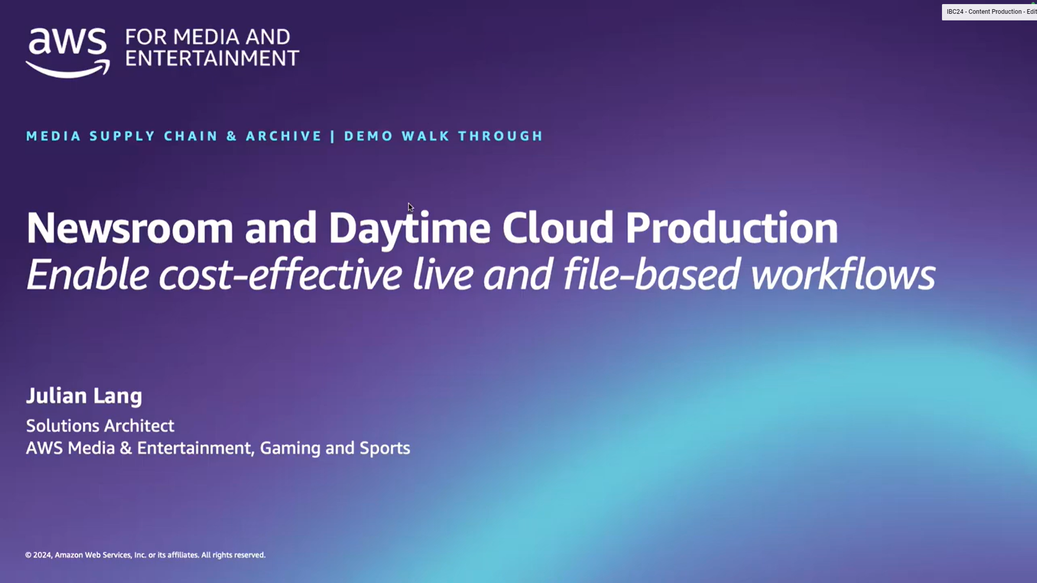 Live Cloud Production