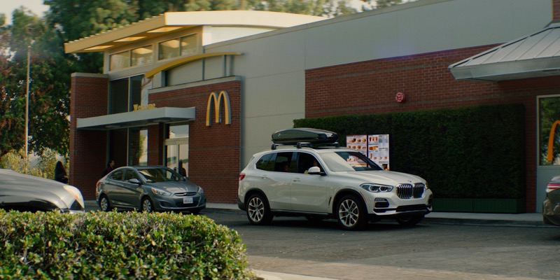 McDonald's drive thru stock image