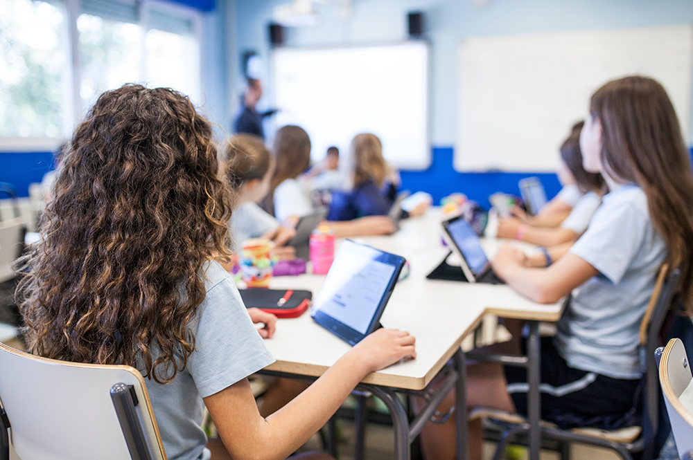 Students in a classroom