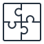 line drawing of puzzle pieces to represent devops cloud software | AWS Marketplace