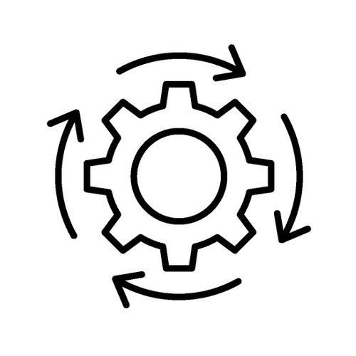 Set of outline icon related to progress, growth, efficiency. Linear icon collection. Editable stroke. Vector illustration