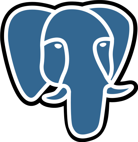 Elefante grande de PostgreSQL 540x557