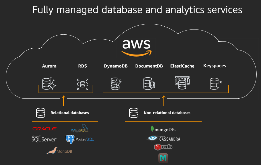 What is a database management system on AWS