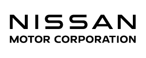 "Nissan Motor Corporation logo in black text on a white background."
