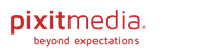 The logo for pixitmedia, featuring the company name in red with the slogan 'beyond expectations' underneath.