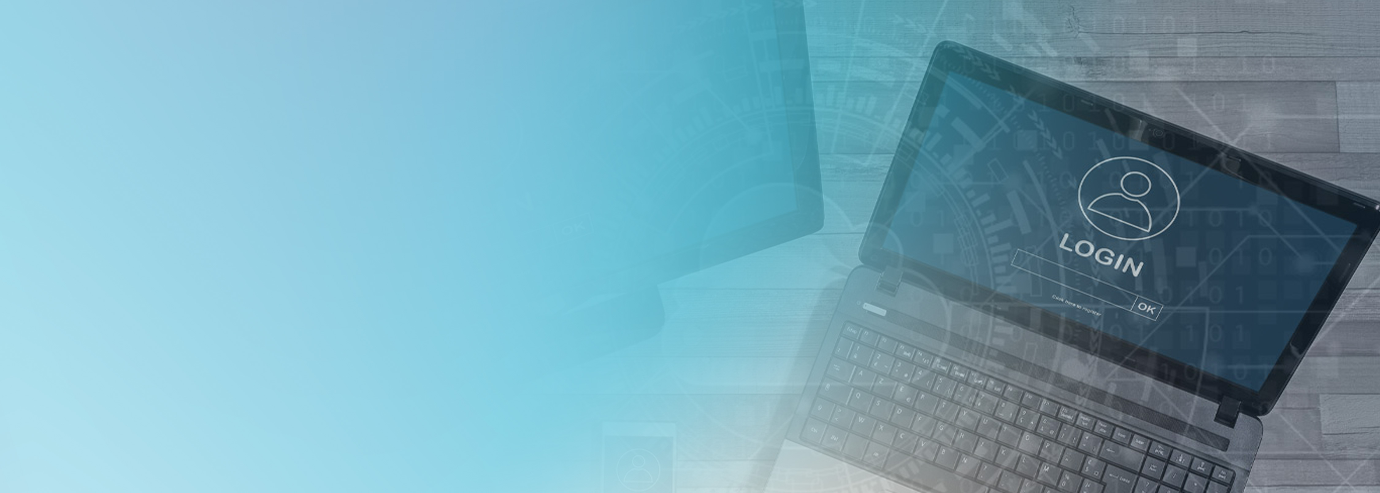 Laptop screen displaying a login page, representing best practices for managing multiple accounts and secure access.