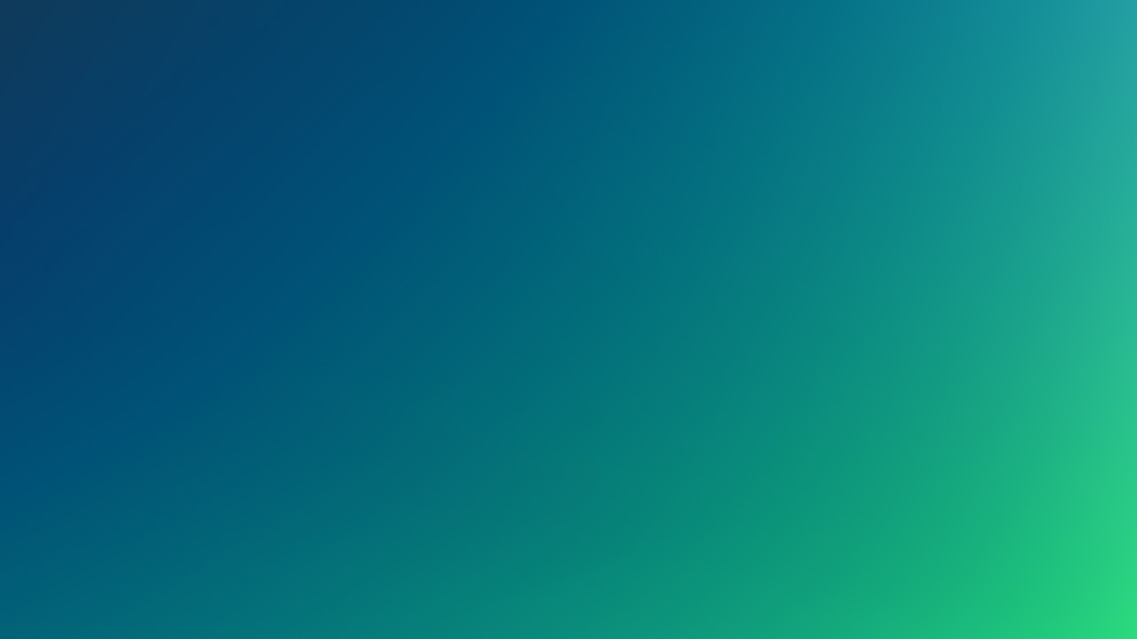 A smooth gradient background transitioning from blue to green, with no distinct objects or text. Commonly used as a backdrop for presentations, banners, or web elements.