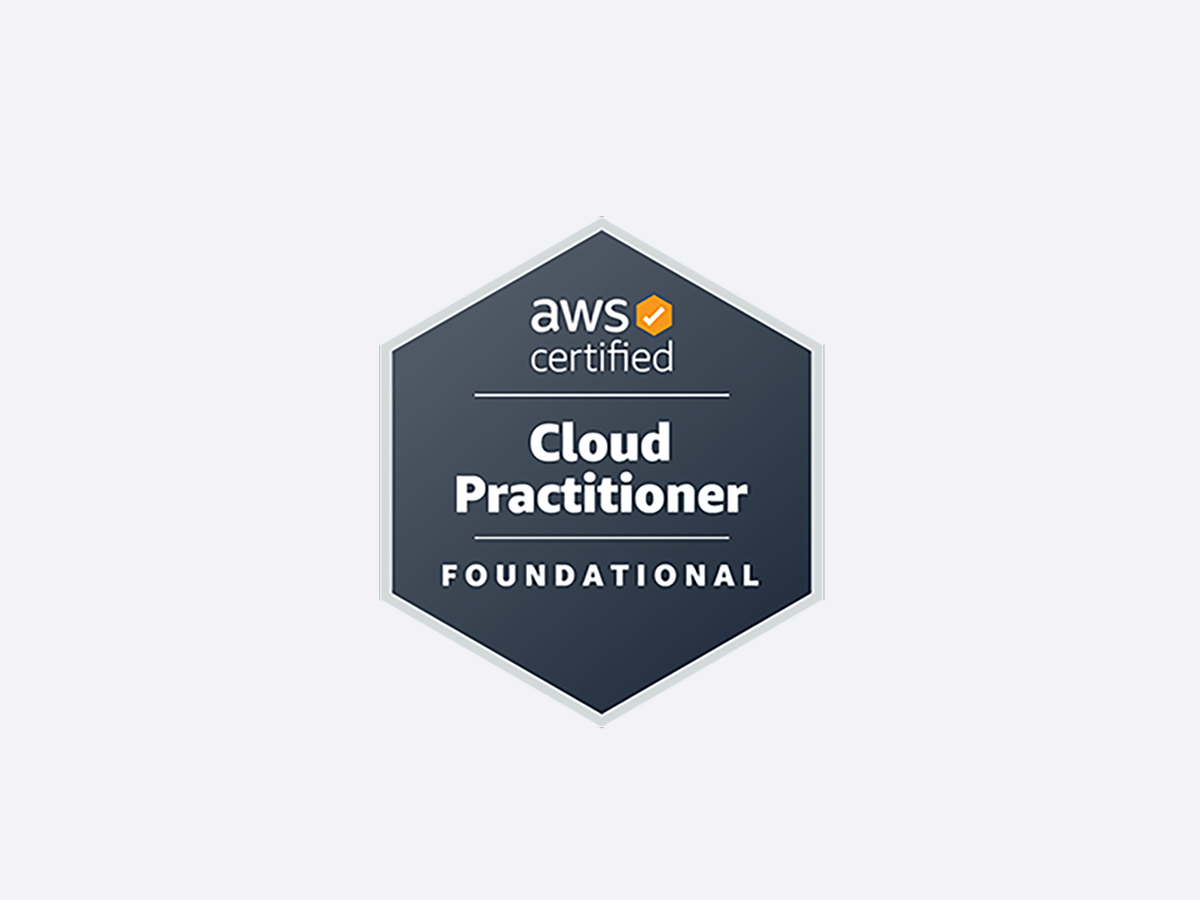 AWS Certified Cloud Practitioner badge