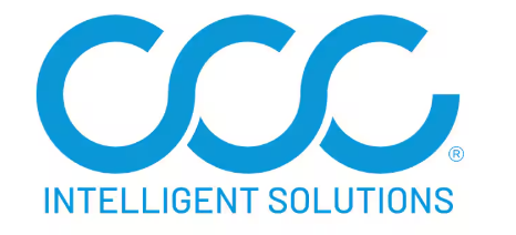 "CCC Intelligent Solutions logo in blue text."