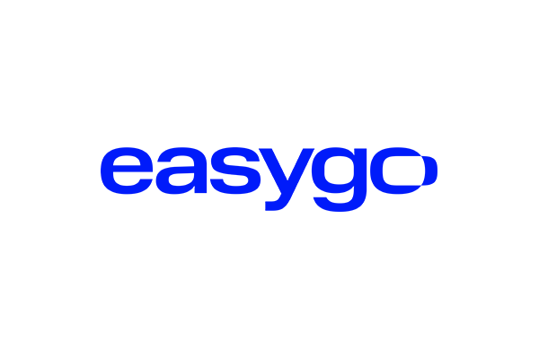 Easygo company logo in blue text on a white background.