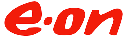 The E.ON logo in red text on a transparent background.