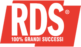 Logo for RDS with the text '100% Grandi Successi' on a red background.