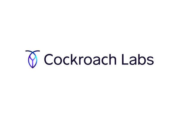 Logo for Cockroach Labs with stylized icon and text