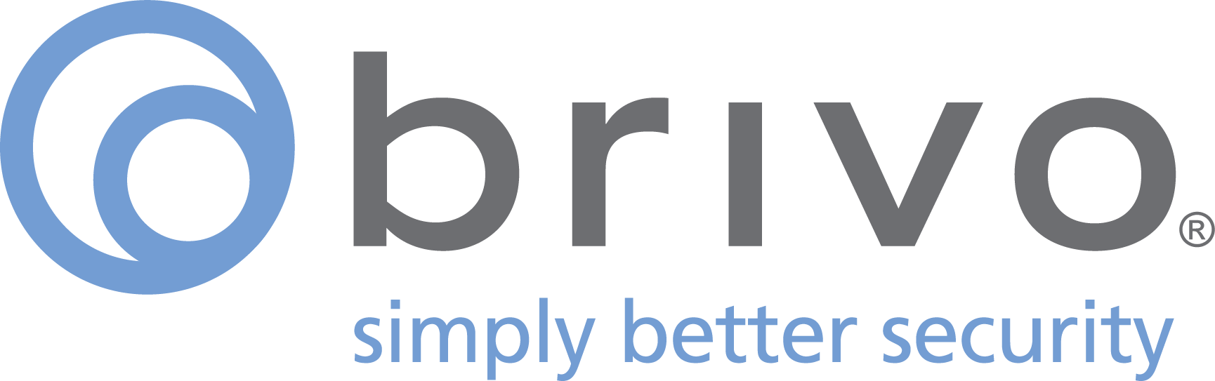 Brivo company logo with the tagline 'simply better security' displayed below in blue and gray text.