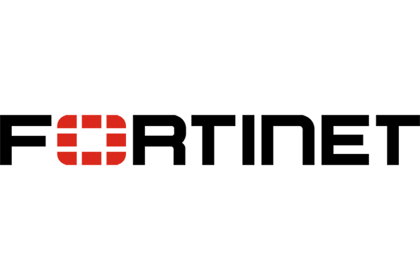 Fortinet logo with a red shield icon followed by black text.