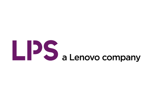 LPS a Lenovo company logo on a white background