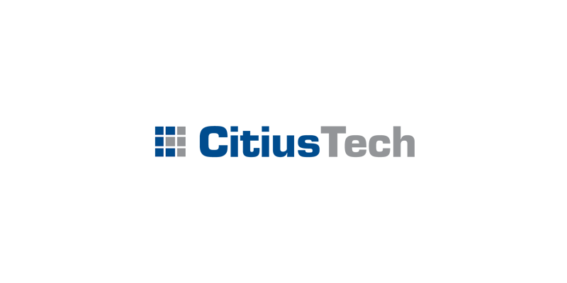 CitiusTech logo with a blue grid icon to the left of the text.