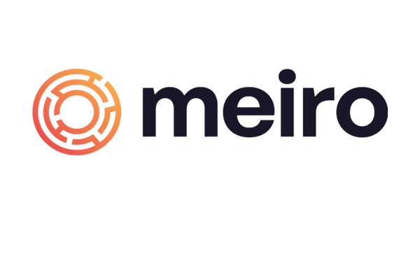 The Meilisearch logo with a gradient orange circular icon and the text 'meili' in lowercase black letters on a white background.