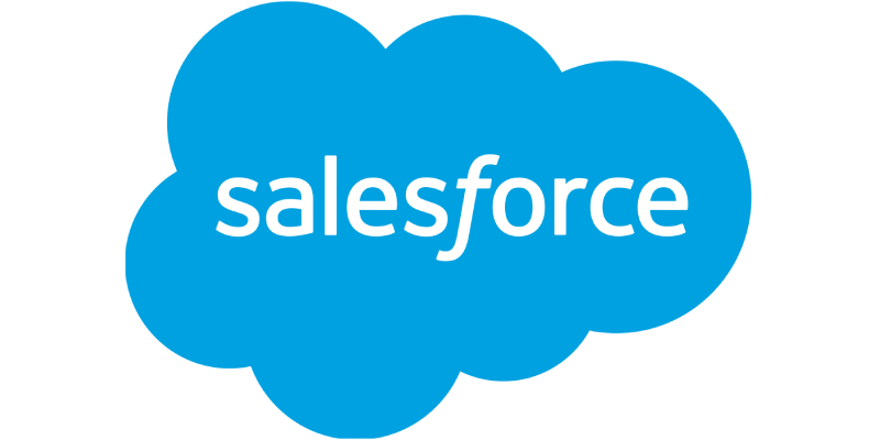 Salesforce logo featuring white text on a blue cloud shape.2
