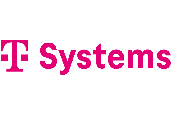 The T-Systems logo with magenta lettering and the T symbol on a white background.