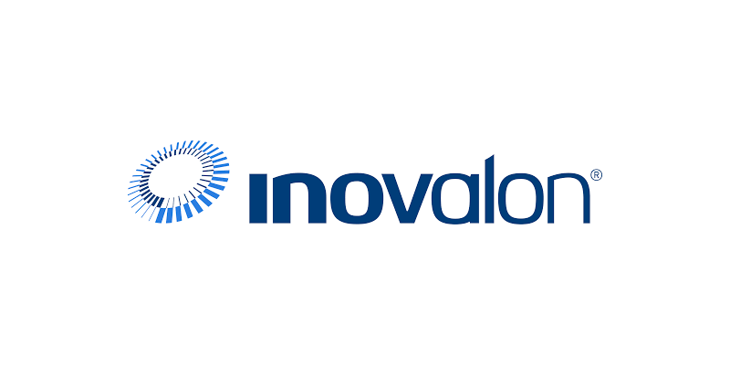 "Inovalon logo with a circular blue gradient design to the left of the company name in bold blue text."