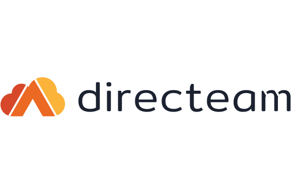 Logo of Directeam with an orange cloud and stylized 'directeam' text