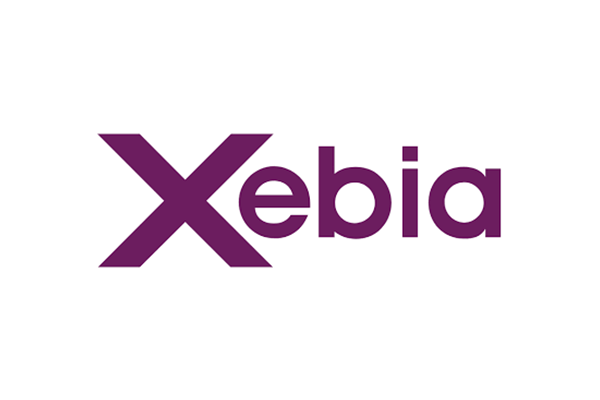Xebia logo in purple text on a white background.