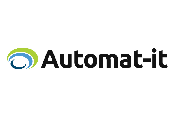 Logo of Automat-it, featuring the company name in black text with a green and blue circular graphic on the left.