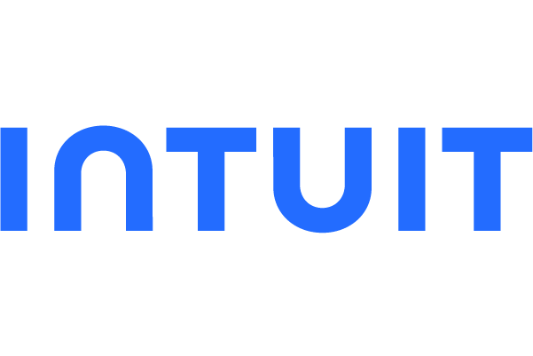 The Intuit logo in blue capital letters on a white background.