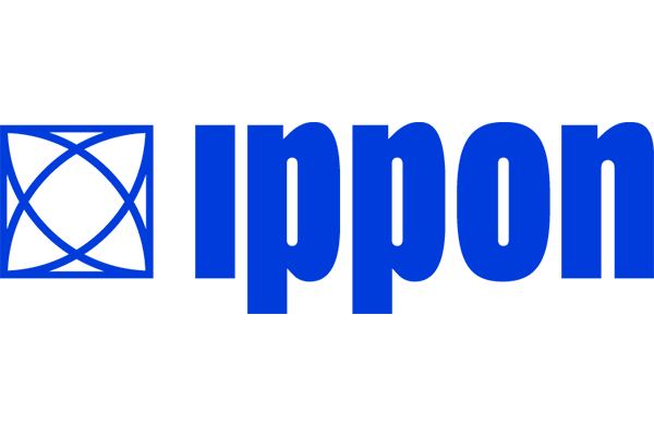 Transparent PNG logo of Ippon Technologies in blue text, sized 600x400 pixels.