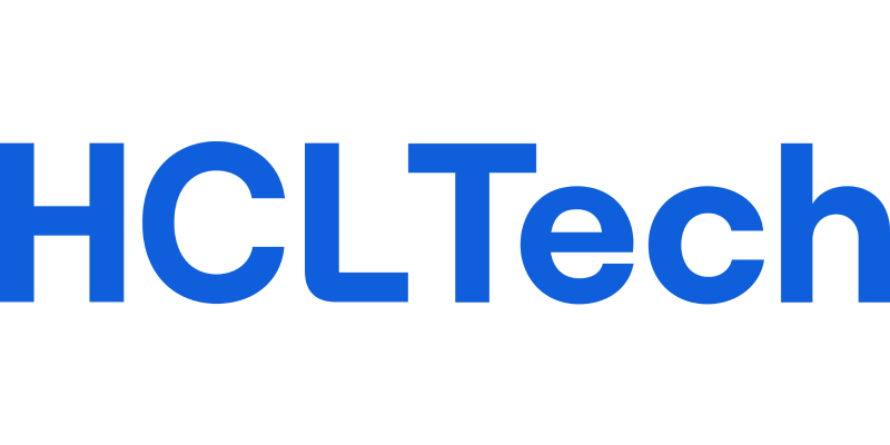 HCLTech logo in blue text.