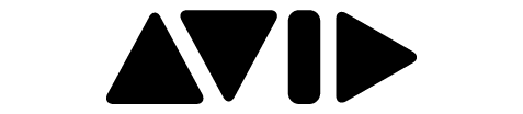 The logo for Avid, a company known for media production technology solutions. The logo consists of stylized geometric shapes forming the word 'AVID' in black.