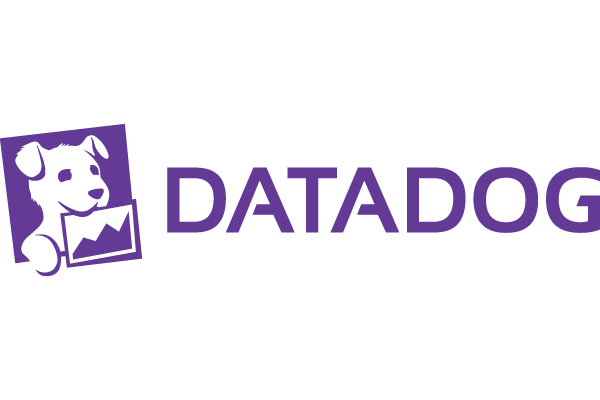 The Datadog logo featuring a stylized dog holding a chart, with the text 'DATADOG' in purple.