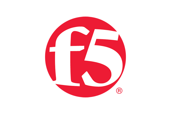 The F5 Networks logo featuring a stylized white 'f5' on a red square background.