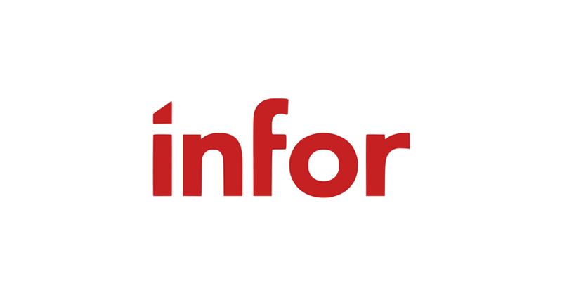 Infor logo in red text on a white background, used for NRF 2025 event branding.