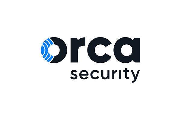 Logo of Orca Security featuring the word 'orca' with a stylized blue design on the letter 'o' and the word 'security' below it.