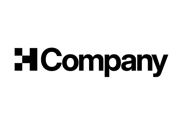 Alt-text: "Logo with a stylized 'H' followed by the word 'Company' in bold black text."