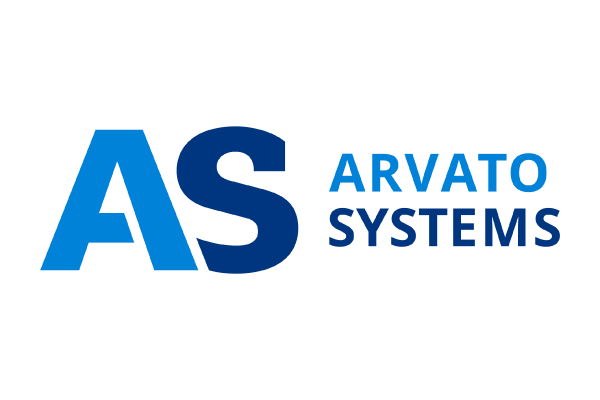 Logo of Arvato Systems featuring the letters 'AS' in large blue font and the words 'ARVATO SYSTEMS' to the right.
