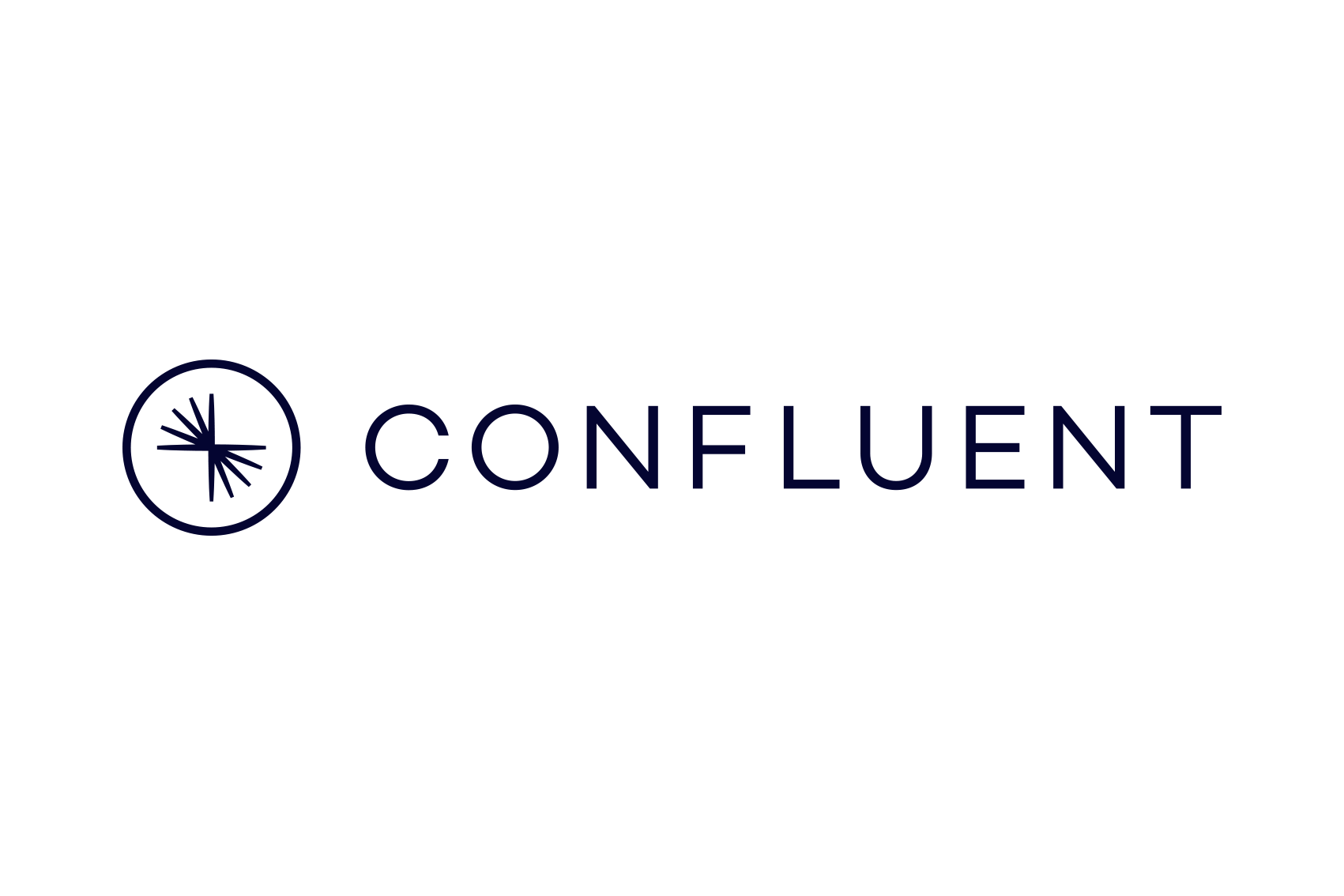 The Confluent company logo featuring a circular emblem and the word 'CONFLUENT' in bold stylized text.