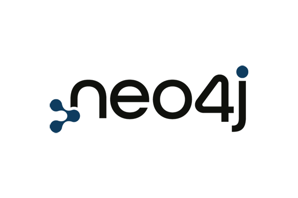 The official logo of Neo4j, featuring the word 'neo4j' with a stylized blue dot and node design.