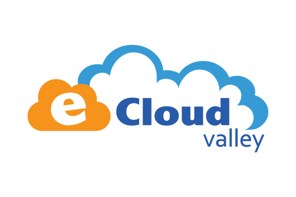 Logo for eCloud Valley featuring a stylized cloud graphic with the text 'e Cloud valley' on a white background.