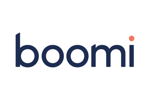 Logo for Manifest Commerce, featuring the company name in dark blue with a small coral accent on the top right corner of the letter T.