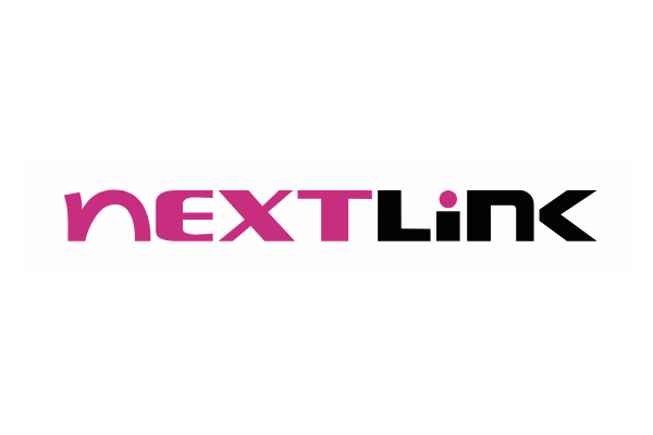 The Nextlink logo with magenta and black stylized text on a white background.